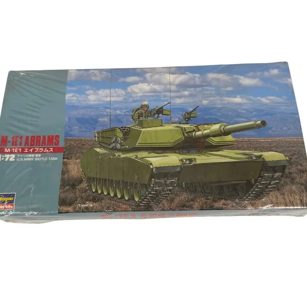 Hasegawa Hobby Kits, M-1E1 Abrams, U.S. Army Battle Tank, 1:72‎ Scale, NIB